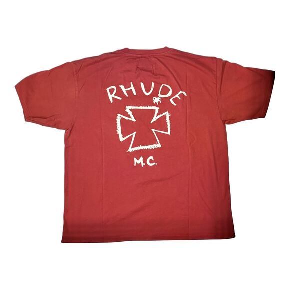 RHUDE Sugarland Red Graphic Tee Mens SIZE SMALL NWT - Picture 6 of 8